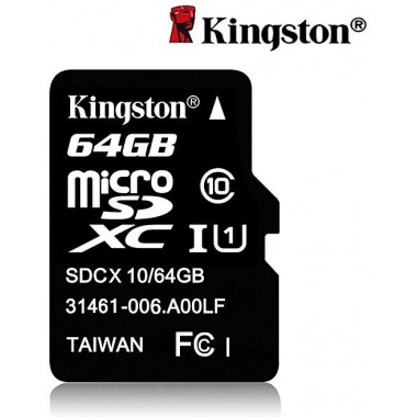 Карта памяти Micro SDXC 64Gb Kingston